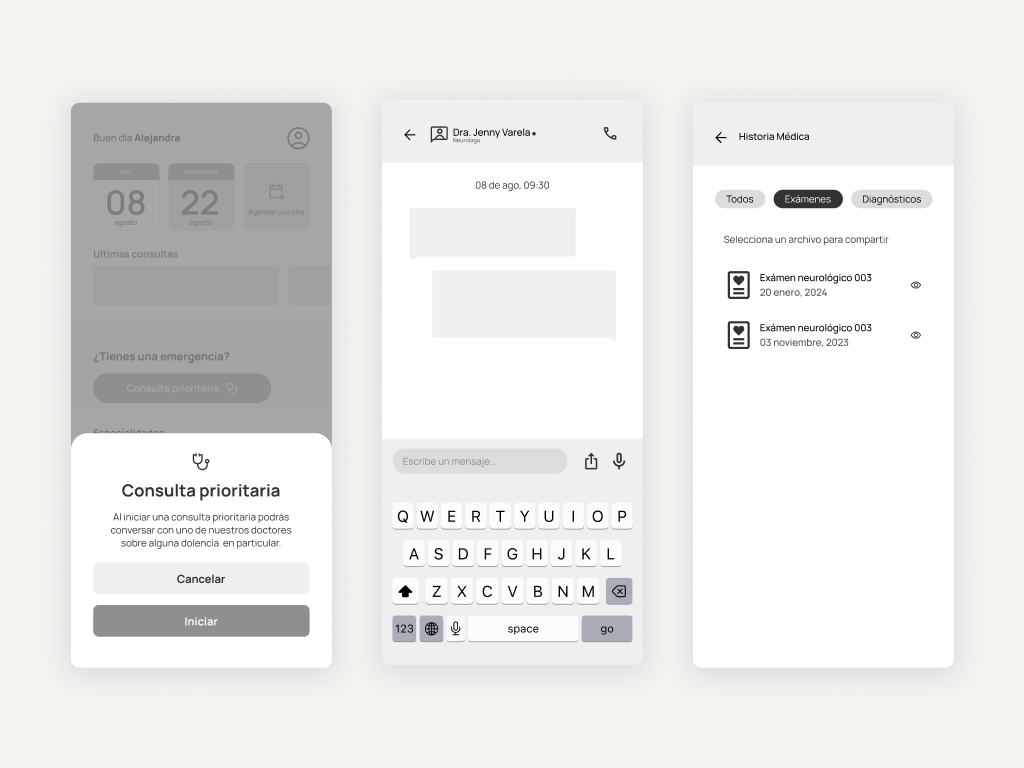Wireframes for mobile and desktop